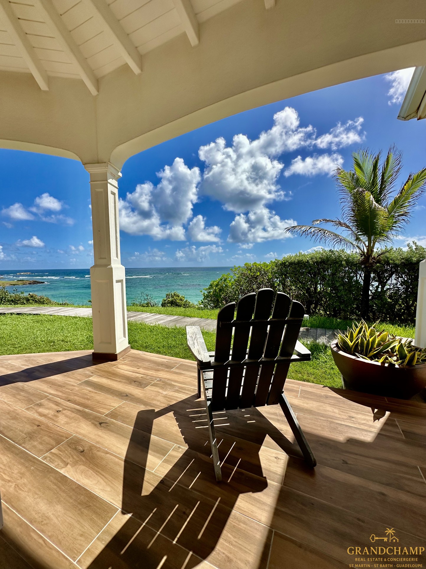 Vue mer panoramique   Villa T4 + Bungalow T3 - Oyster Pond — photo 9