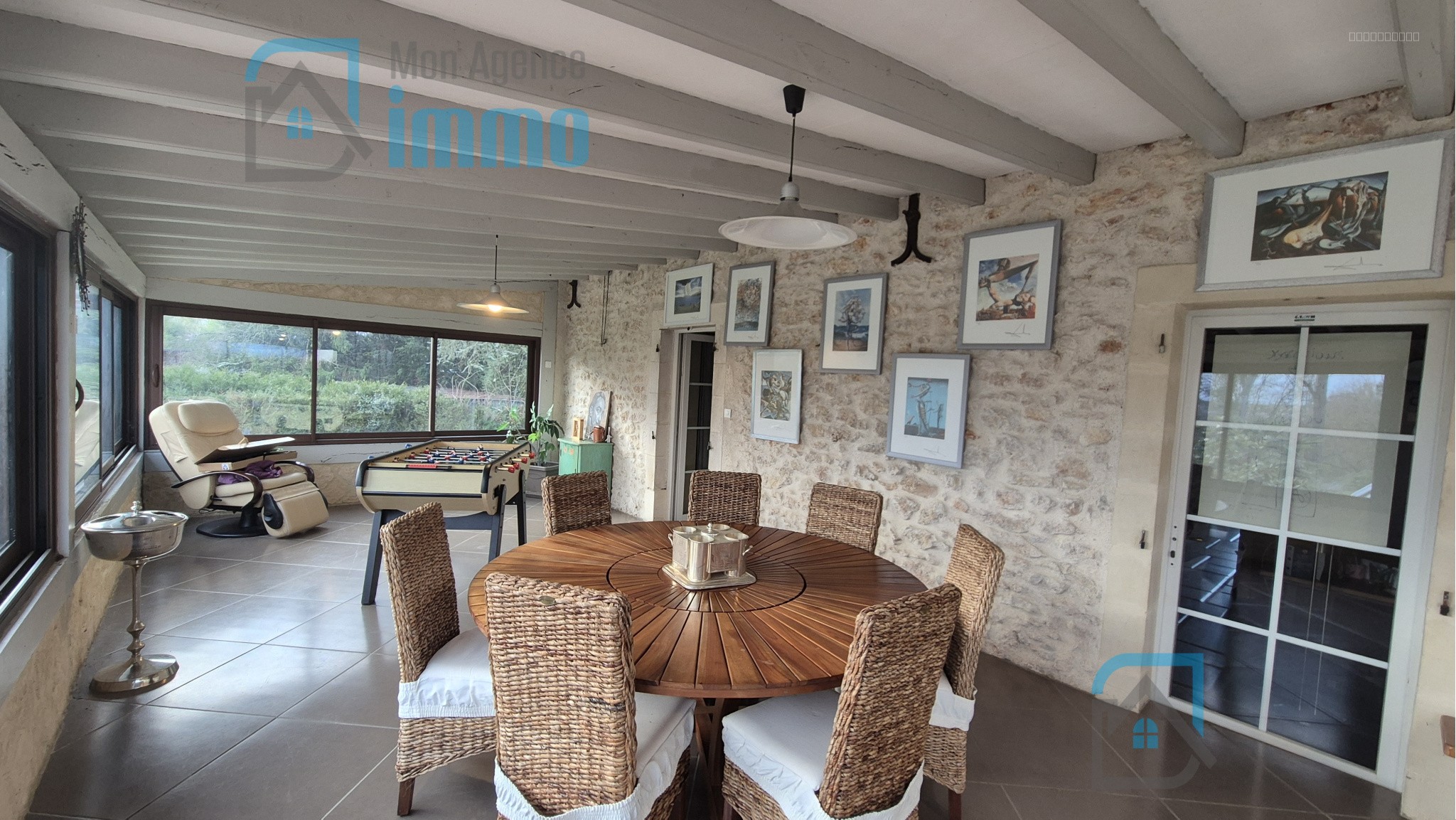 Proche Bourges   Longère rénovée avec piscine et accès direct au Cher — photo 7