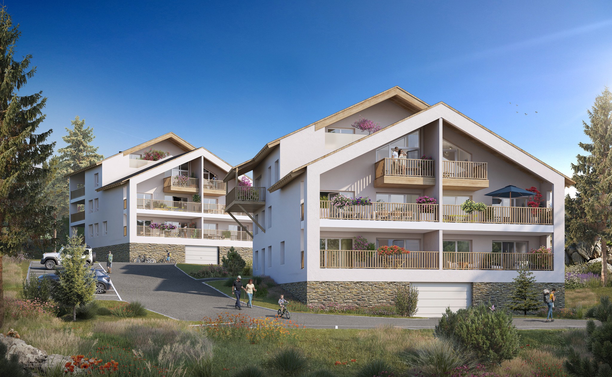 UN APPARTEMENT NEUF 3 PIECES, AVEC TERRASSE DE 14M2, A FONT-ROMEU — photo 2