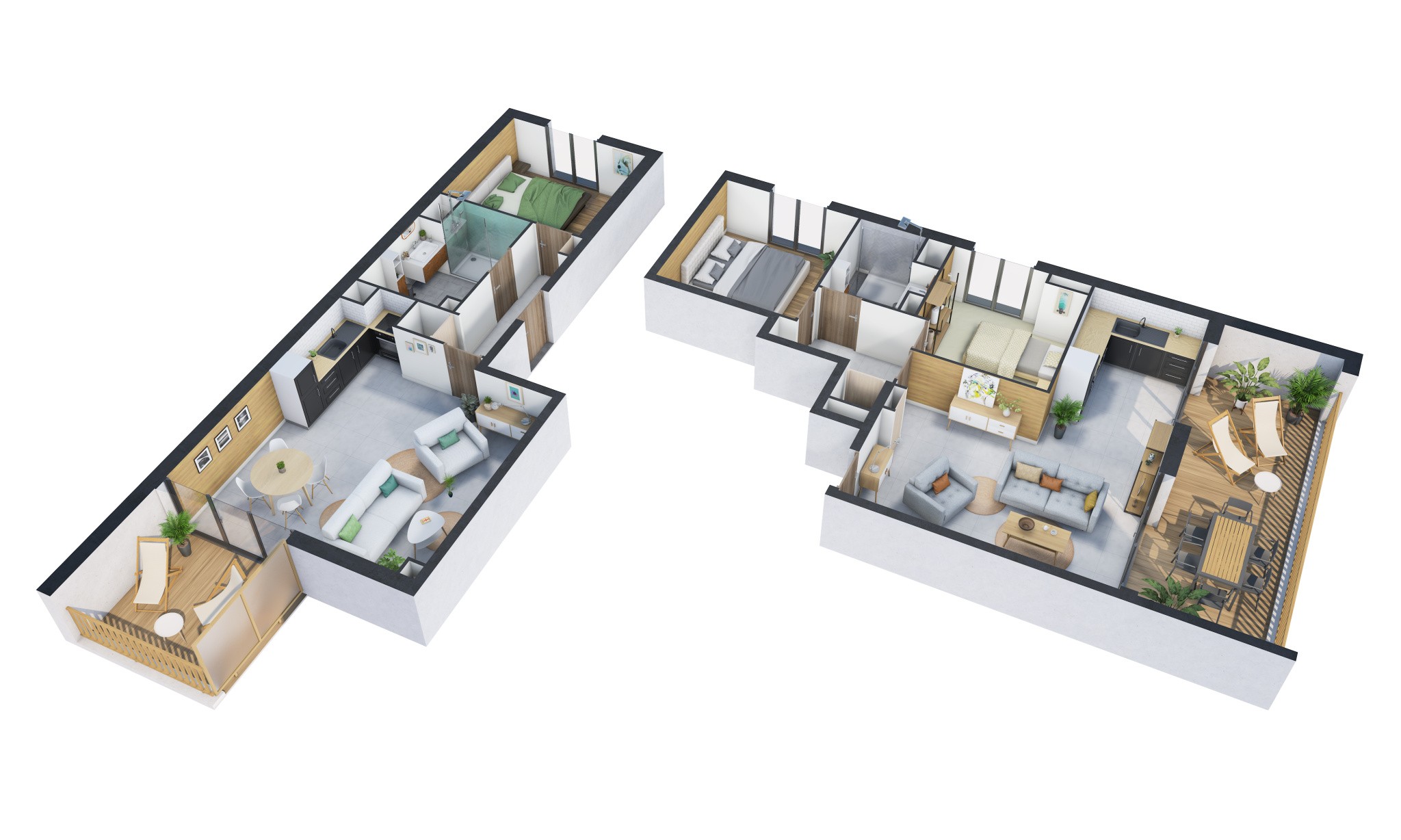UN APPARTEMENT NEUF 3 PIECES, AVEC TERRASSE DE 14M2, A FONT-ROMEU — photo 9
