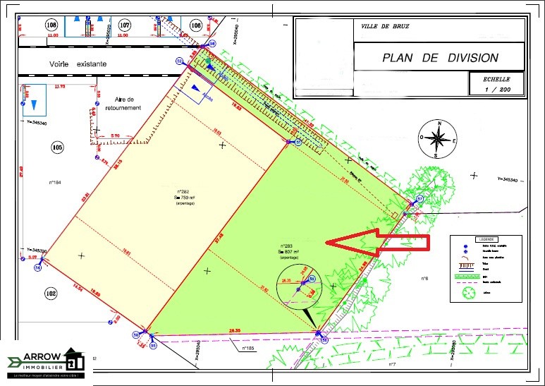 Achat / Vente Terrain 807m2 viabilisé expo Sud-Ouest libre de constructeur — photo 3