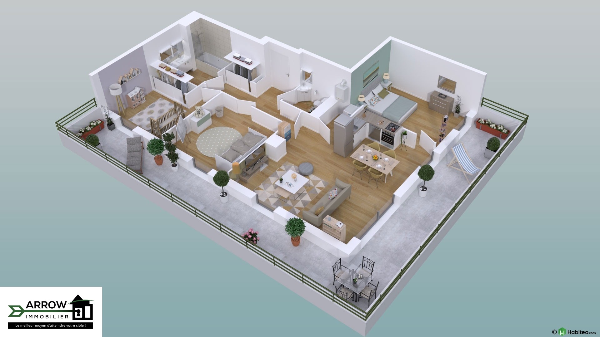 Achat / Vente Appartement hyper centre T4 NEUF — photo 3