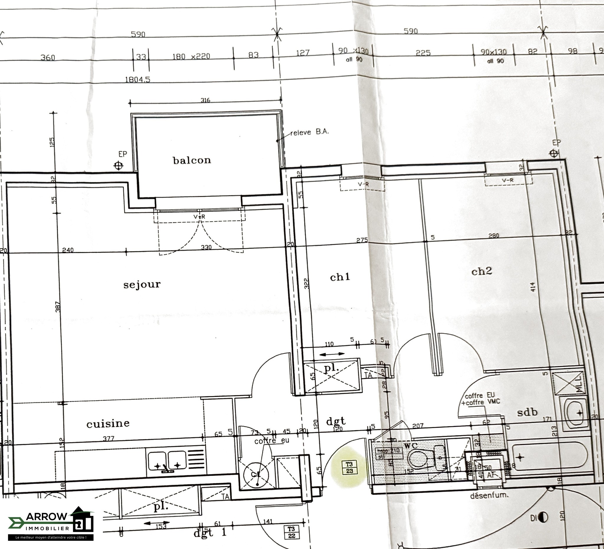 Appartement T3 avec balcon Sud-Ouest — photo 12