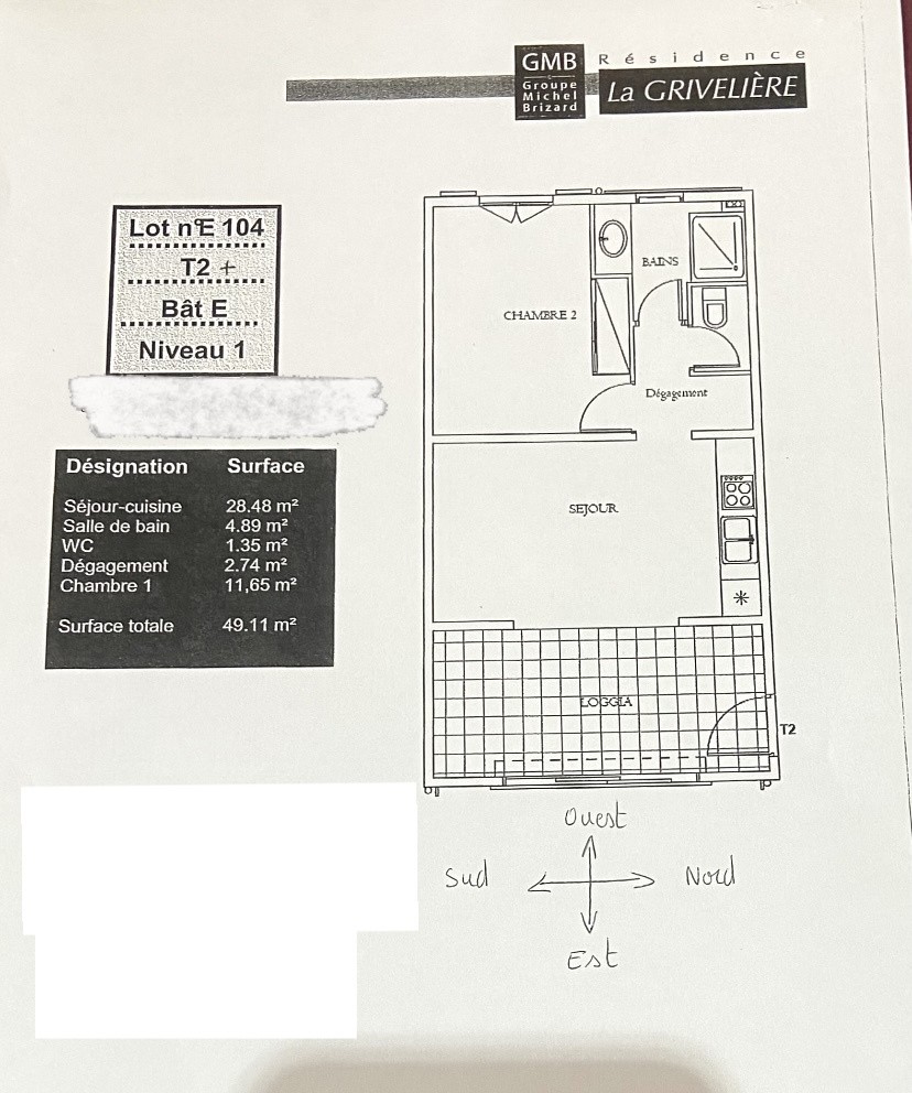 À VENDRE   Appartement T2 -  Résidence La Grivelière   185 000 € — photo 6