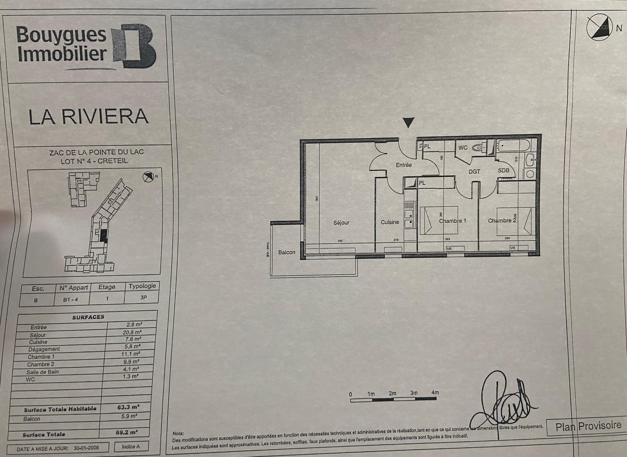 À VENDRE   APPARTEMENT T3 + CAVE   94000 CRETEIL — photo 3