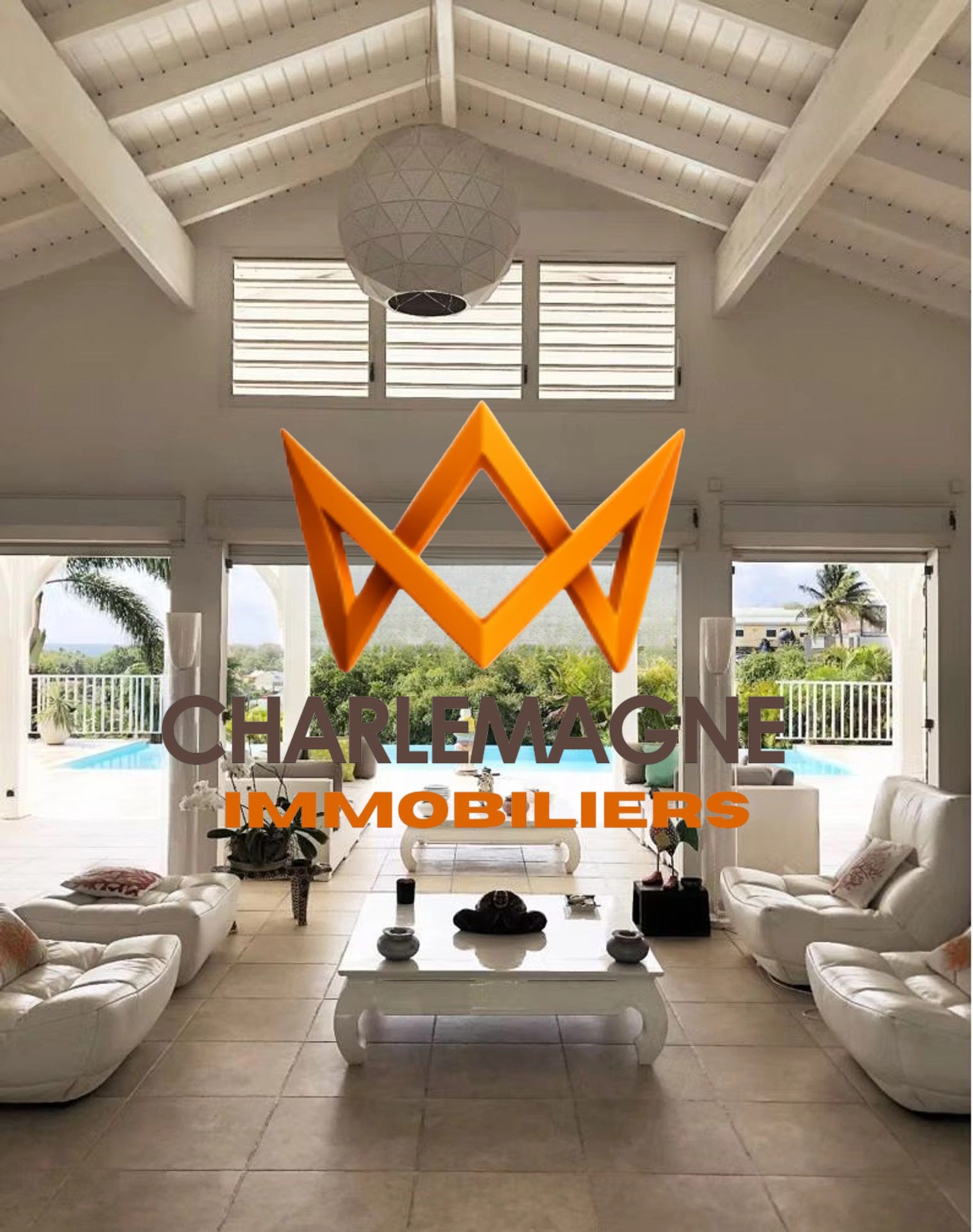 Collaboration : Villa de Prestige : Vue Mer, Piscine et 3 000 m2 de Terrain   Sainte-Anne — photo 2
