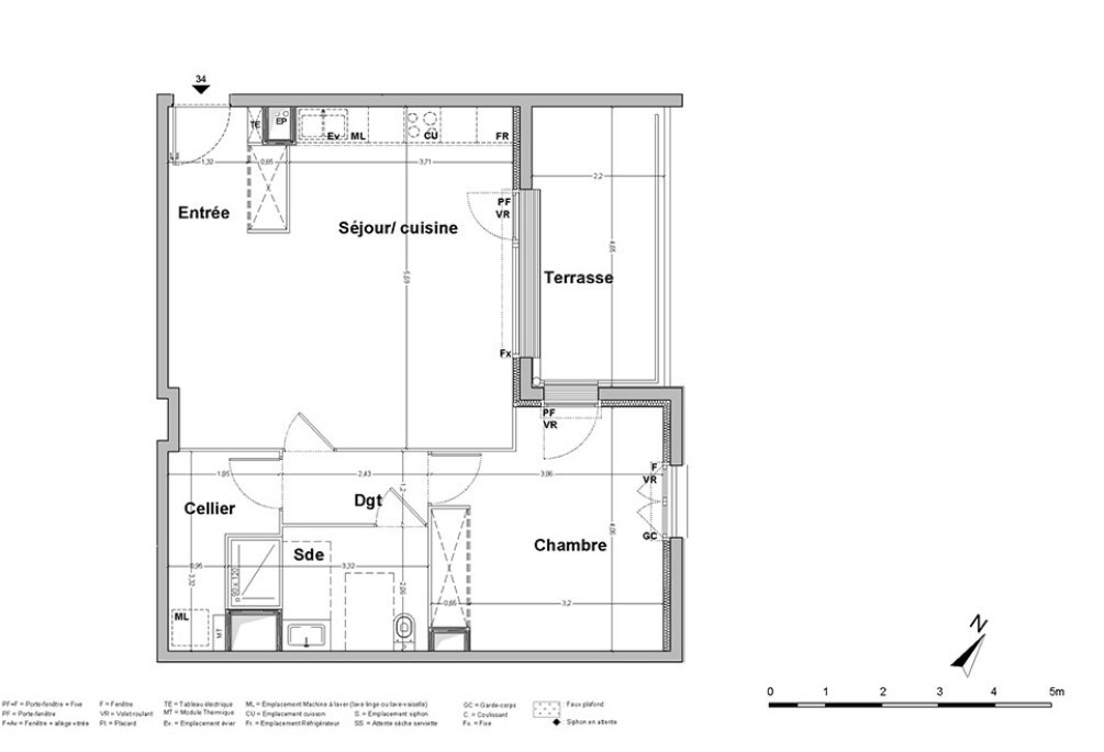 FLOIRAC - Appartement T2 de 60m2 avec terrasses et parking — photo 5