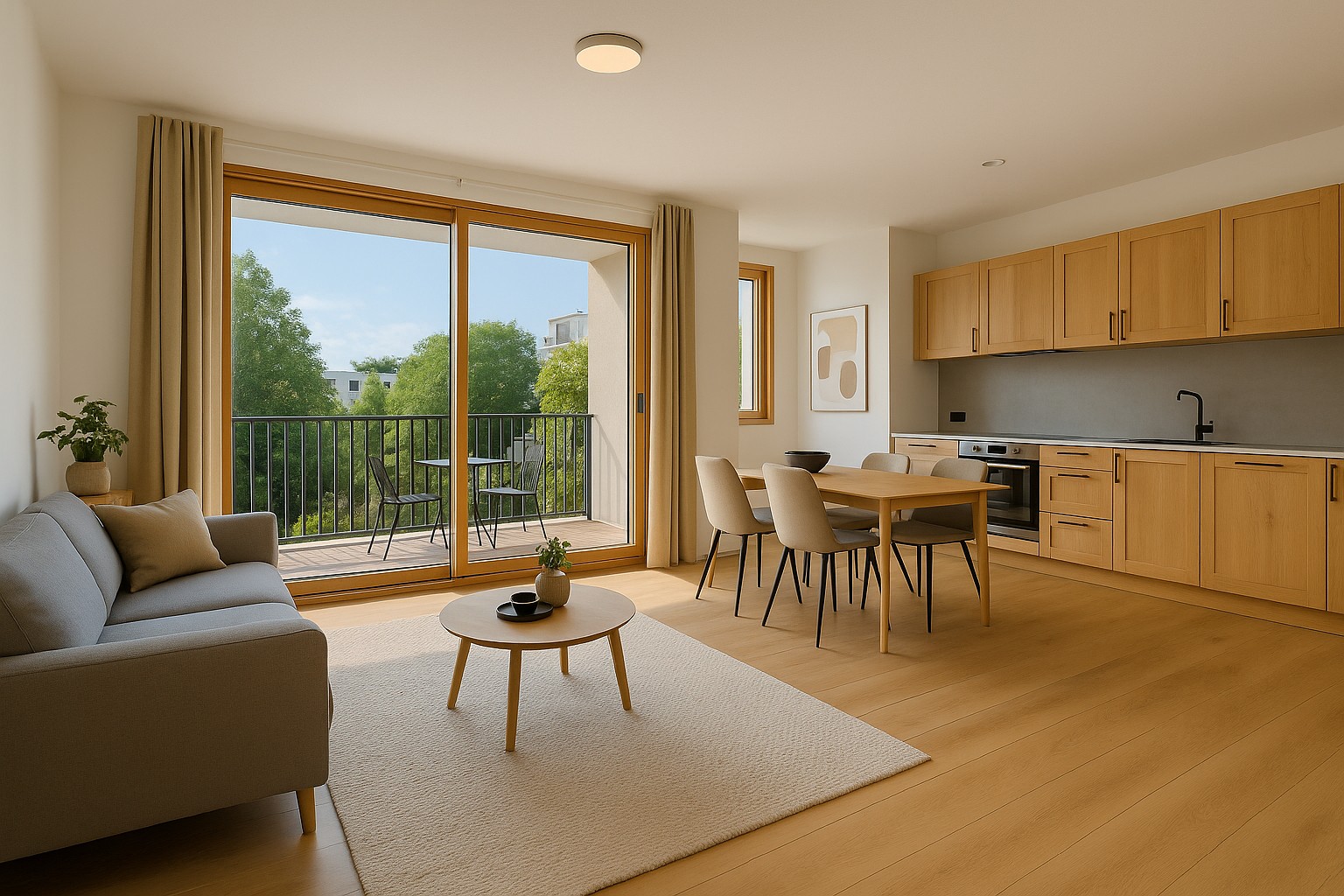 Appartement 3 pièces - residence standing-balcon-parking — photo 2