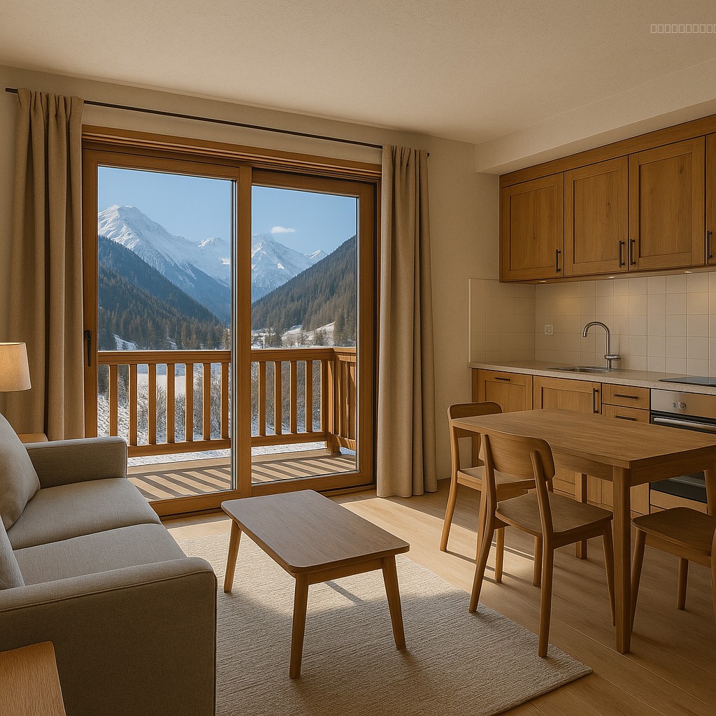 Appartement 2 Pièces + Cabine | 51 m2 + Terrasse 15 m2 | Station de Ski — photo 3
