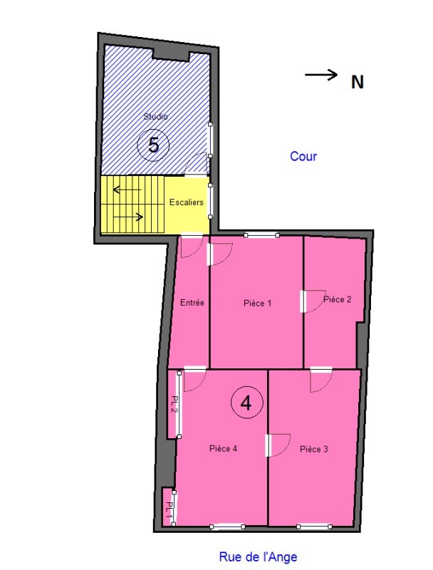 2 LOTS DE COPROPRIÉTÉ À AMÉNAGER EN DUPLEX / SECTEUR JAUDE - GAILLARD - PALAIS DE JUSTICE — photo 4