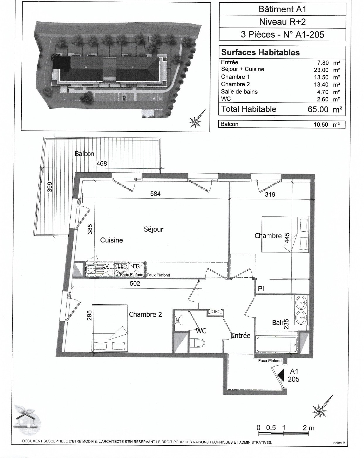 A VENDRE LE MANS - APPARTEMENT TYPE 3  PMR  AVEC BALCON ET PARKING — photo 11