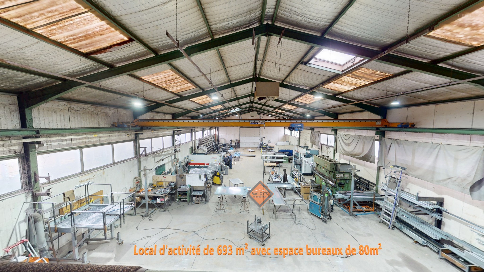 Vente local d'activité 693m2 sur 3.460m2 de terrain plat — photo 3