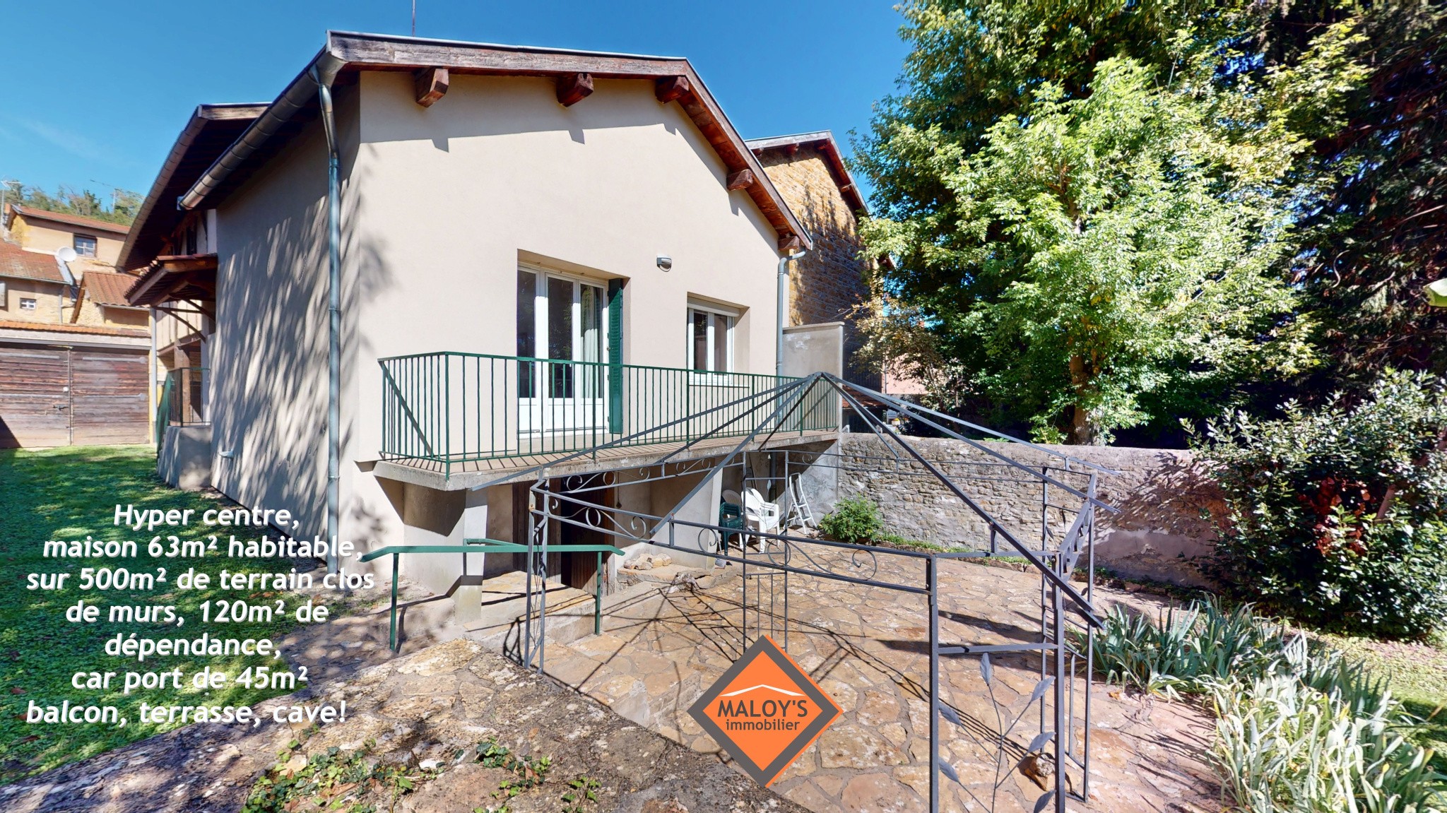 Maison Chessy-les-Mines - 63m2 terrain 500m2 - dépendances, accès commerces à pied — photo 2