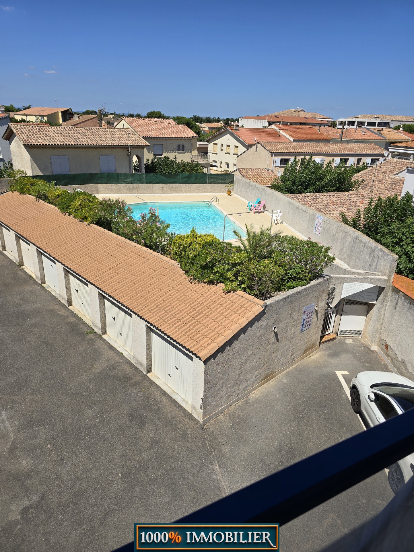 Appartement T3 avec terrasse, place de parking, ascenseur et piscine — photo 13
