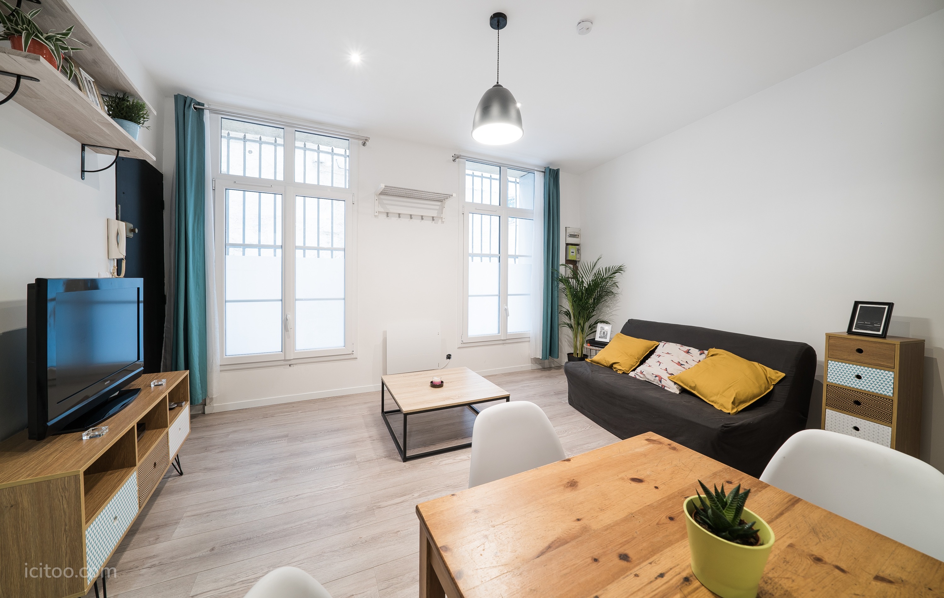 Salon lumineux — appartement à vendre à Montpellier — 27 m²
