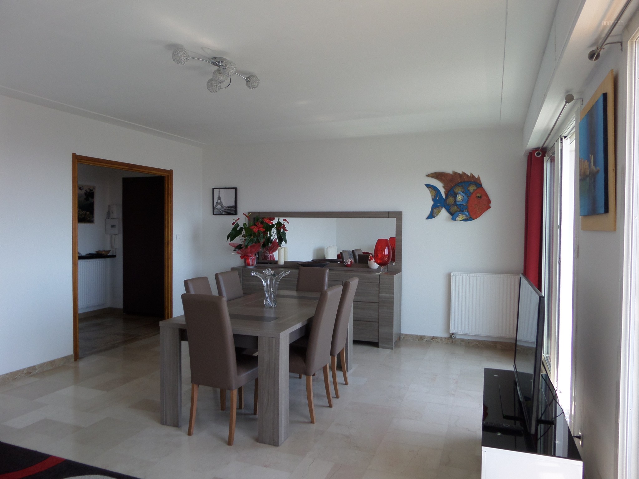 BEL APPARTEMENT VU MER ET MONTAGNE DE 90 M2 AVEC TERRASSE ET VERANDA A MORIANI PLAGE — photo 5