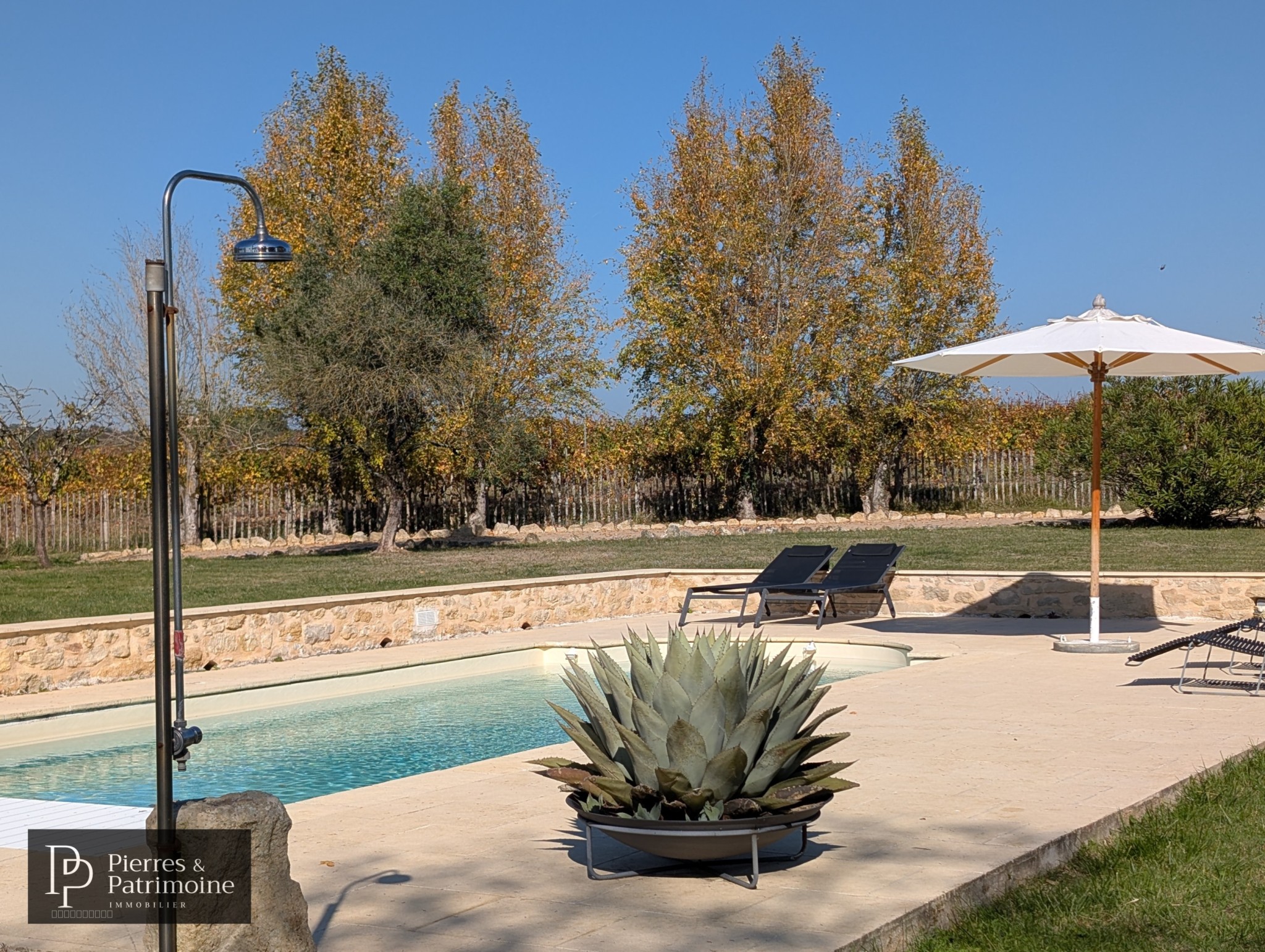 Belle propriété en pierres sur parc arboré avec piscine — photo 4