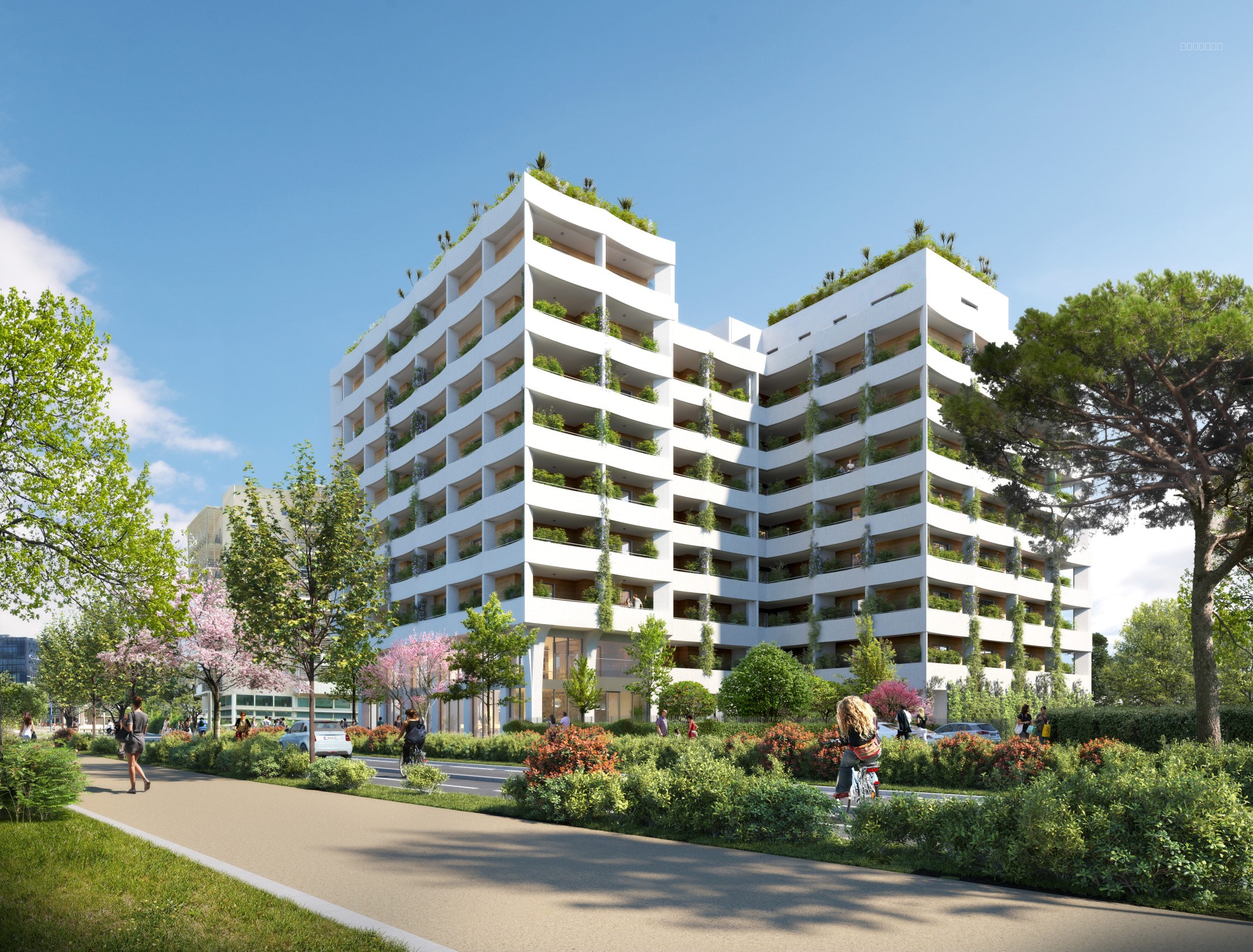 T4 neuf Rooftop 121m2 avec toit-terrasse de 81m2 piscinable et garage double Montpellier, Nouvel Hôtel de Vill — photo 3