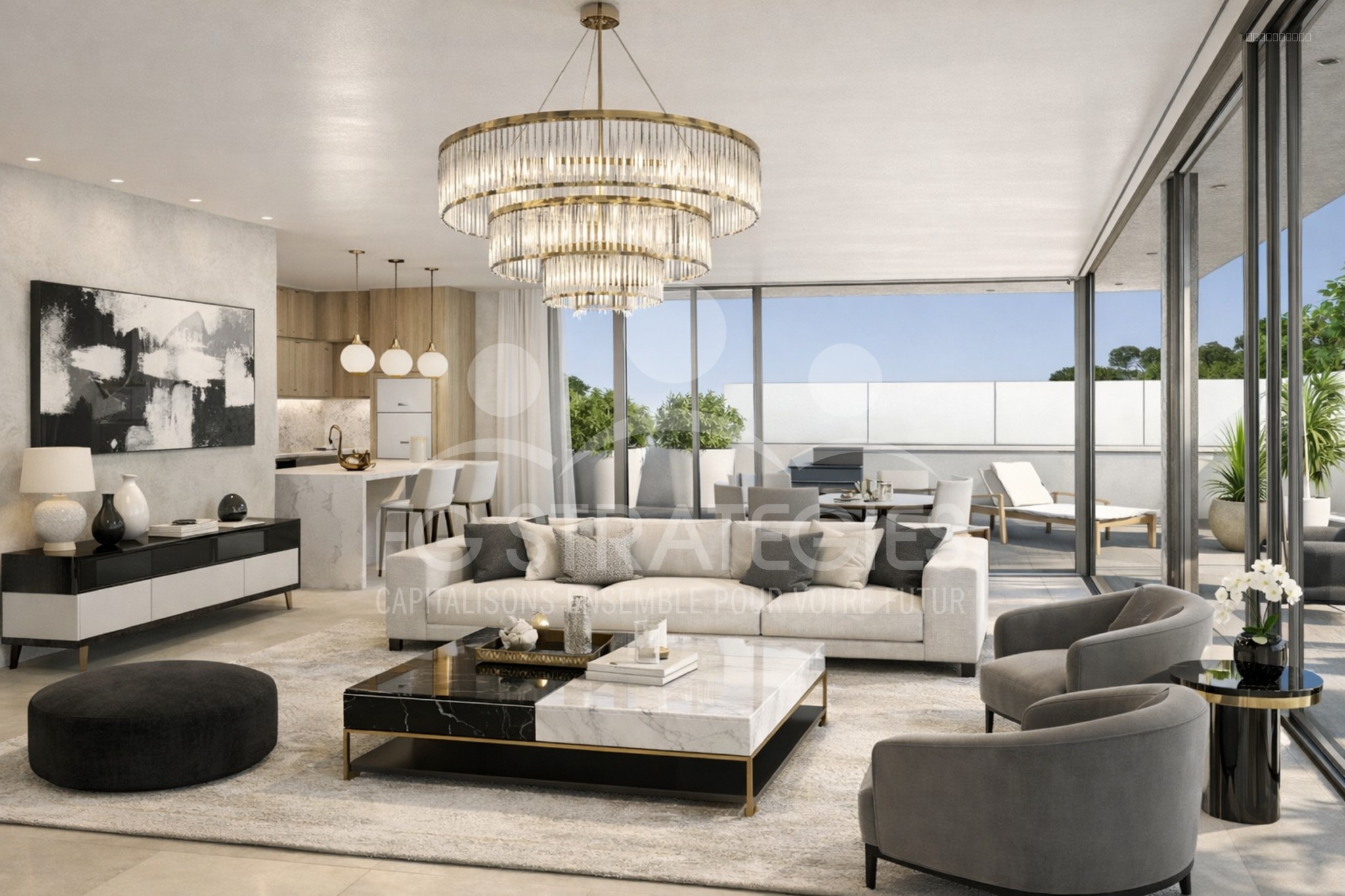 Villa sur toit avec piscine   118 m2 habitables & 210 m2 de terrasse   Castelnau-le-Lez — photo 3