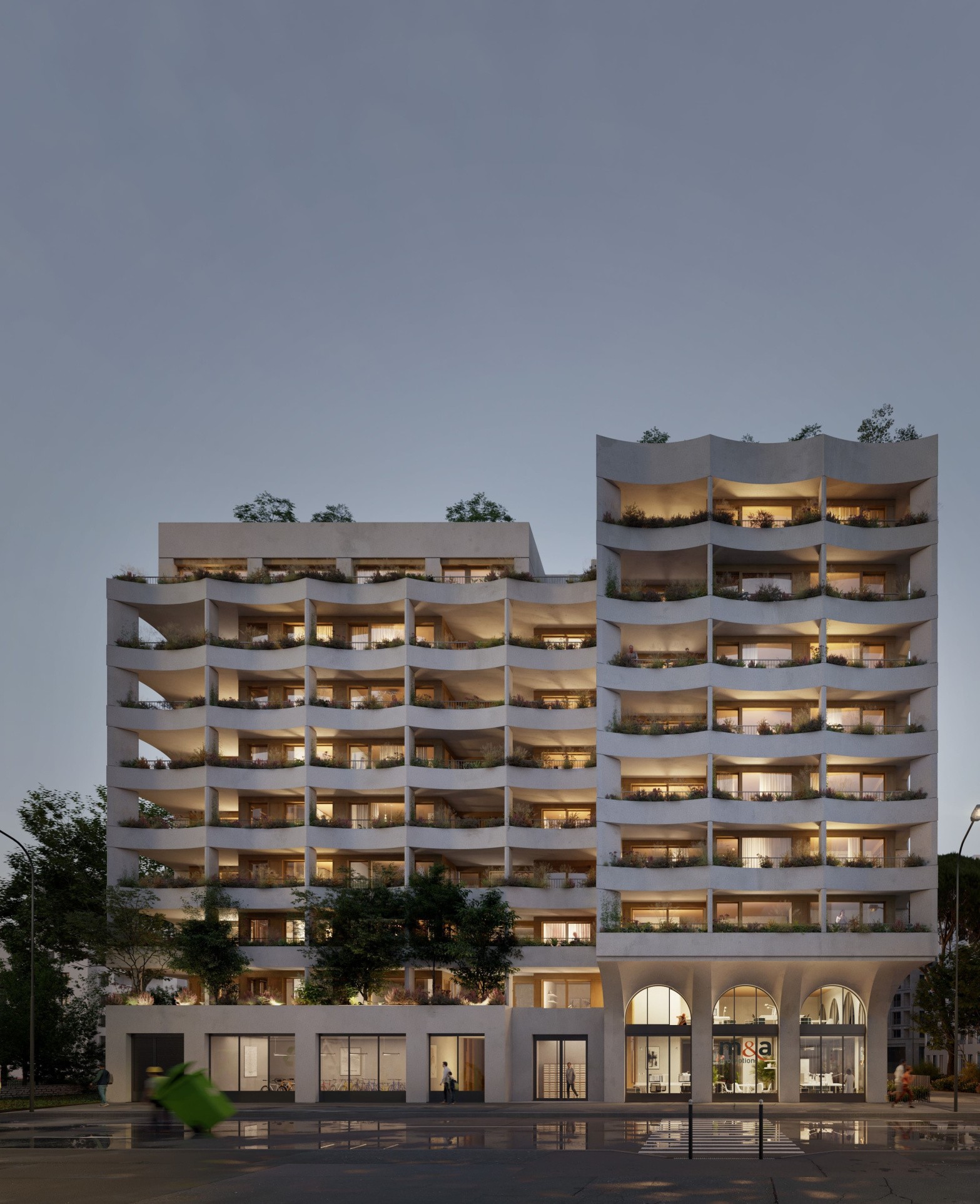 T4 neuf Rooftop 121m2 avec toit-terrasse de 81m2 piscinable et garage double Montpellier, Nouvel Hôtel de Vill — photo 5