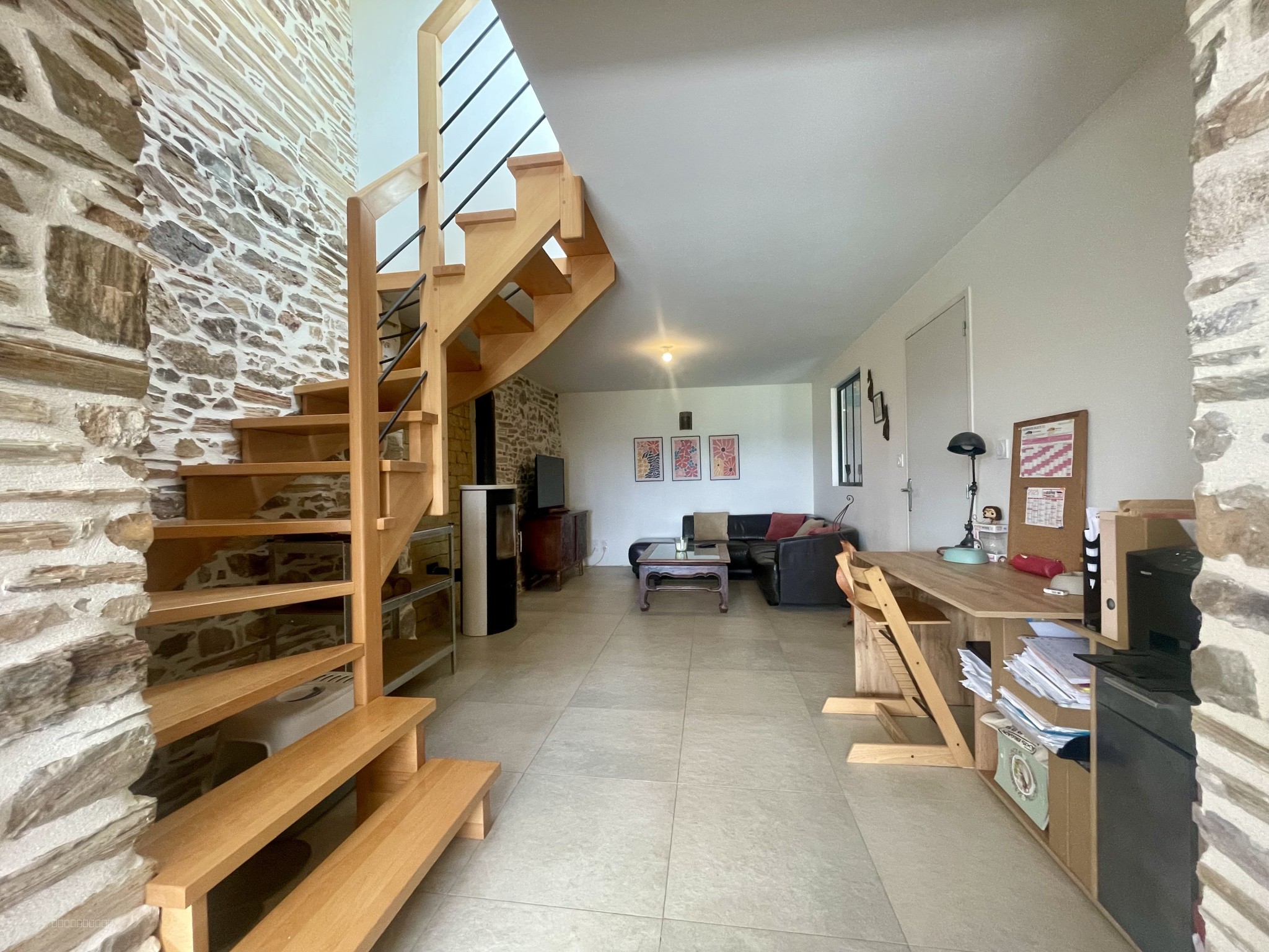 MAISON EN PIERRES 4 PIECES AVEC EXTENSION BOIS - VUE VILAINE — photo 6