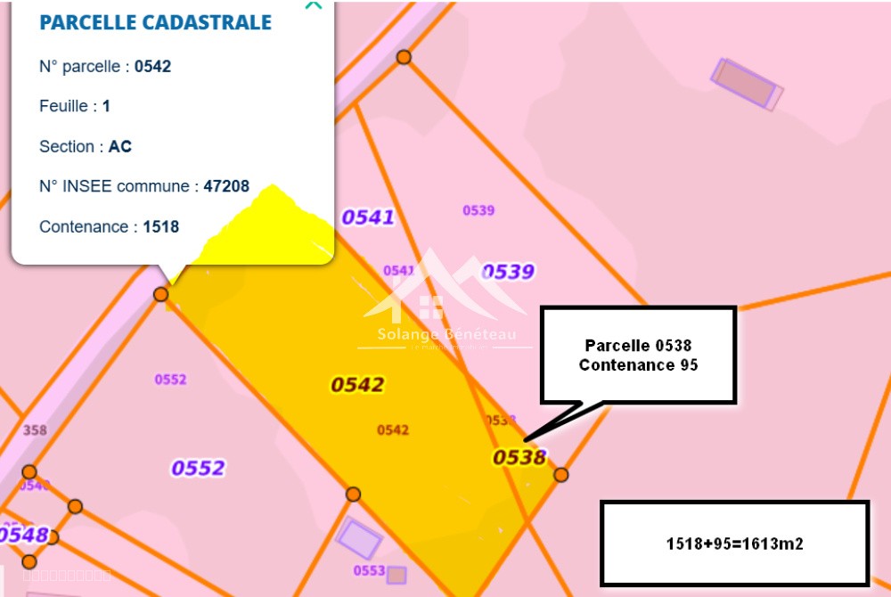 Terrain avec permis de construire de 1613m2 à vendre à Pompogne (47) — photo 2