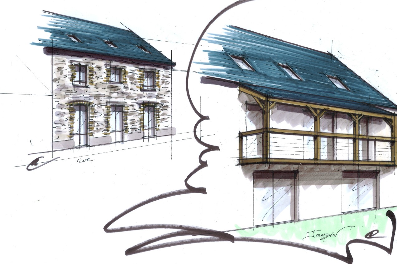 Maison en pierre à finir de rénover Projet d’investissement locatif Centre-bourg de Missillac — photo 1