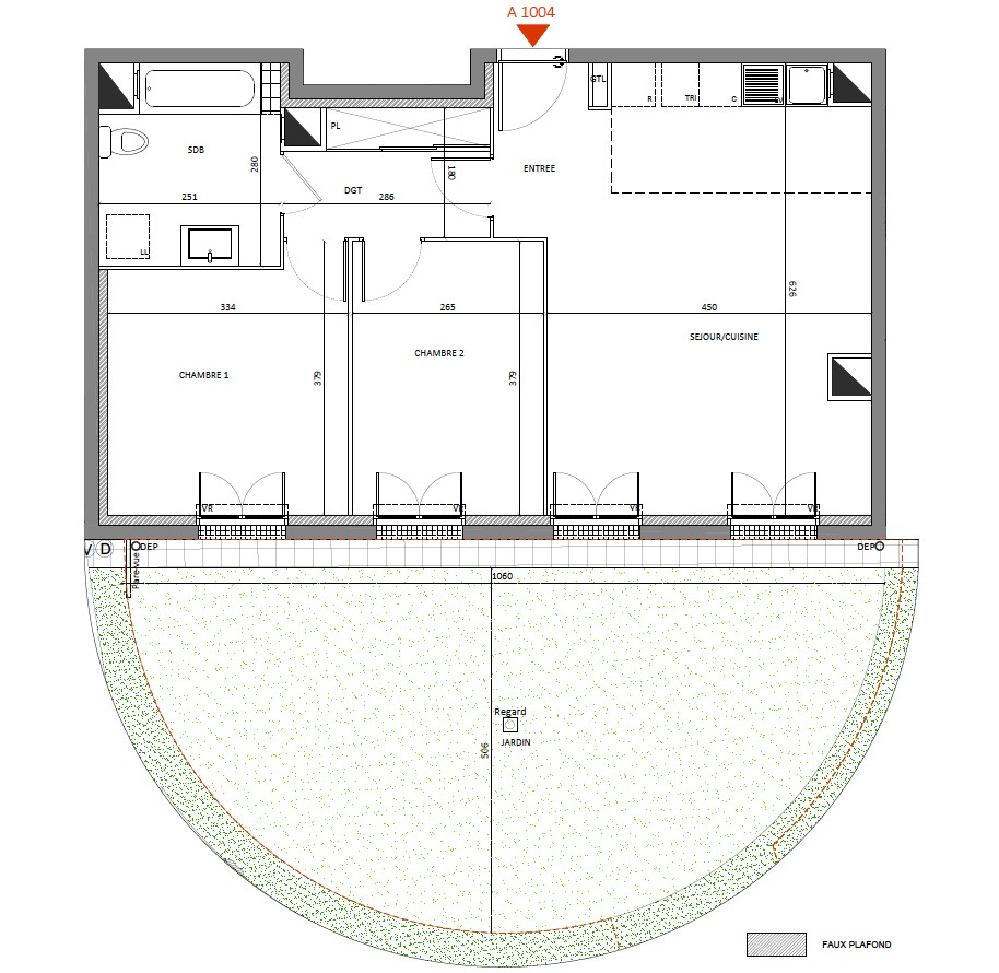 Appartement de 62.32M2 avec grand jardin à Chessy — photo 9