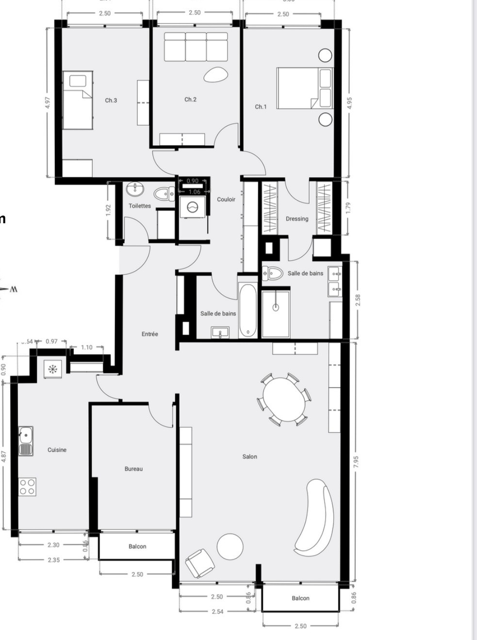 PARIS VII - GROS CAILLOU - APPARTEMENT 5 PIECES - 4 CHAMBRES - PARKING — photo 2