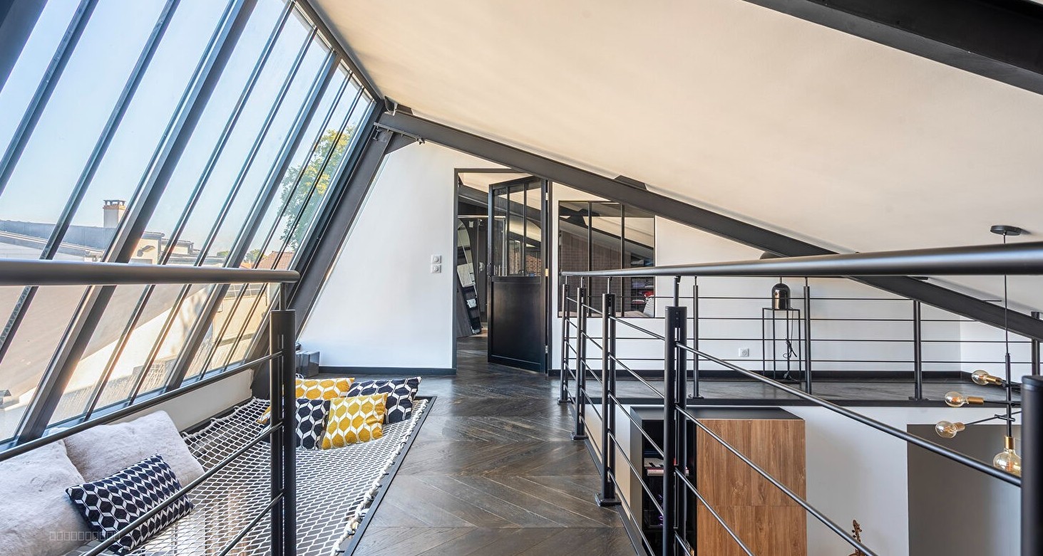 LOFT 5P d’architecte 112 m2 + jardin + garage 70 m2   La Pie / bords de Marne — photo 10