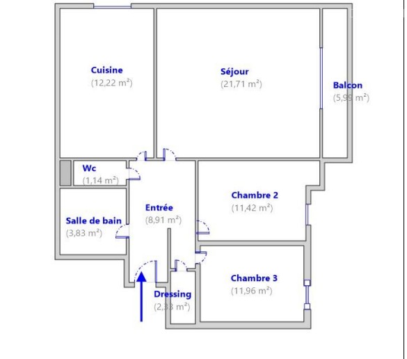 Appartement 3 pièces 74 m2 vue dégagée Fréjus — photo 3