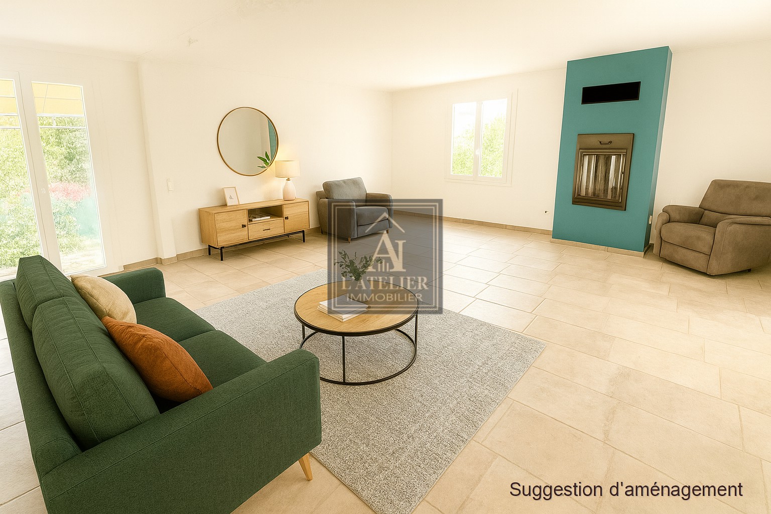 Maison de plain-pied avec piscine garage et dépendances — photo 9