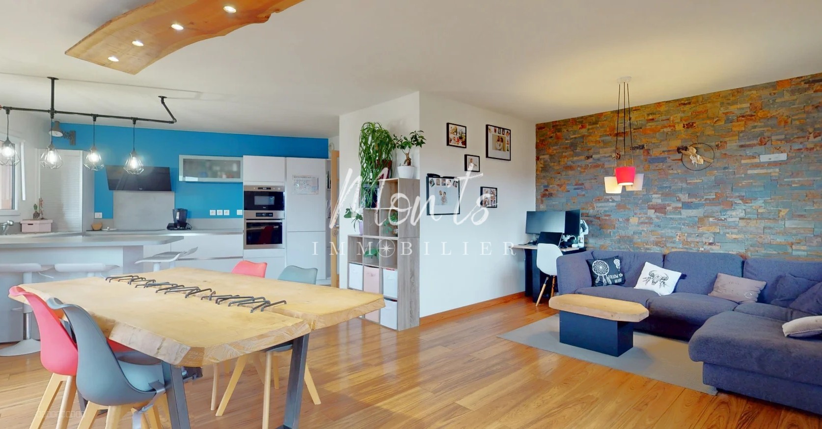 Appartement T4 - Filière (74370) - Ambiance cocooning et résolument chaleureuse. — photo 4
