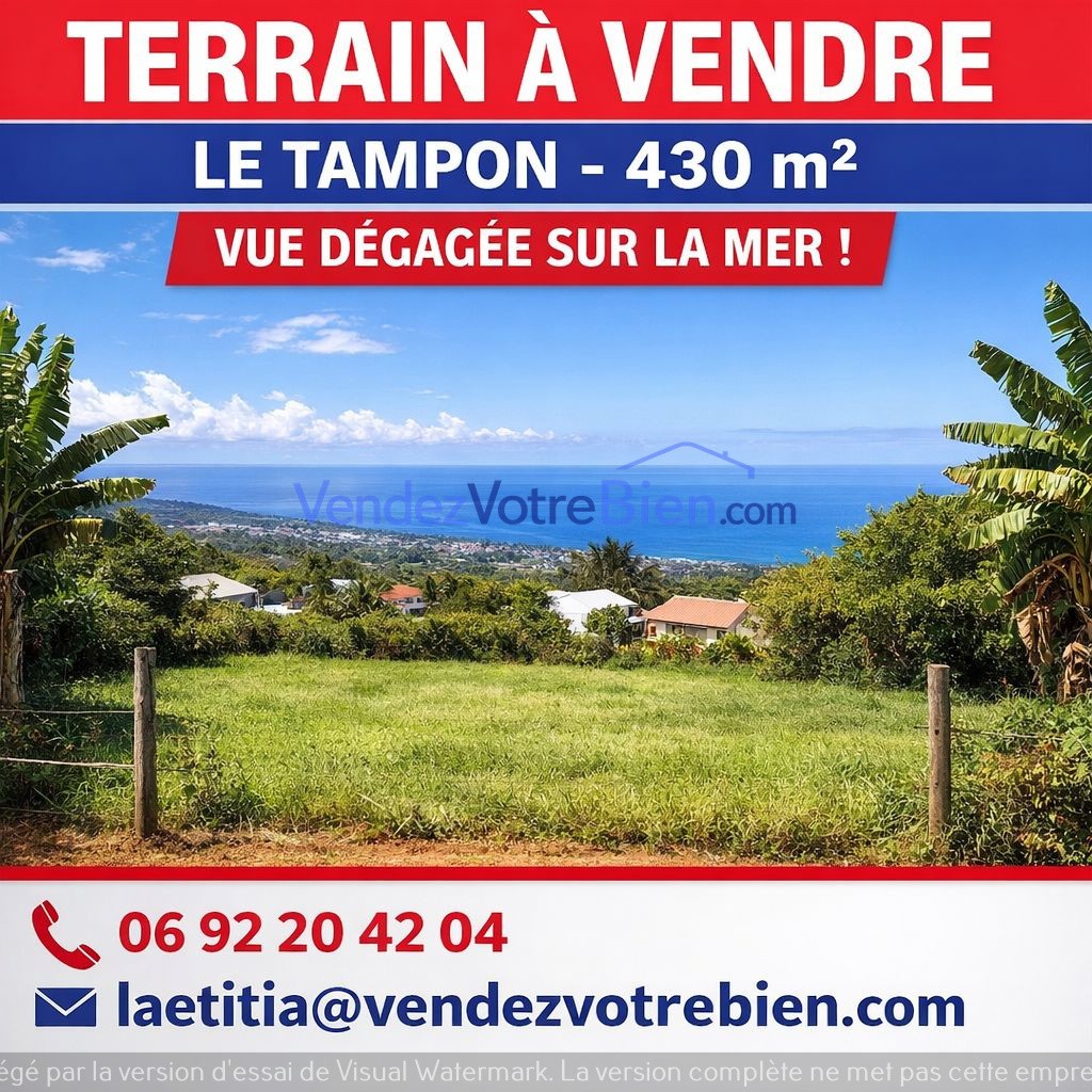 Terrain 427 m2 - LE TAMPON