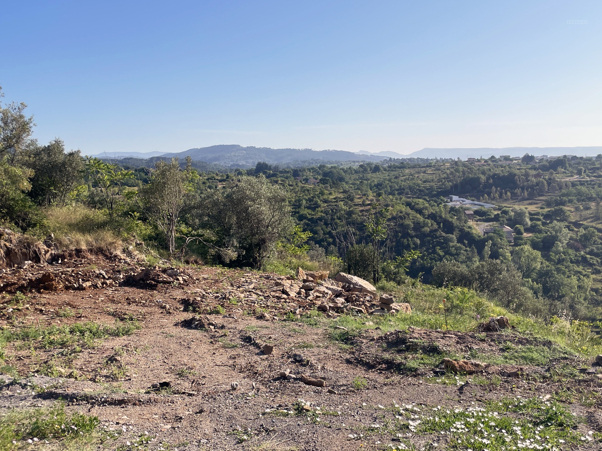 Terrain à bâtir de 3560 m2 viabilisé avec permis de construire pour une villa avec piscine. — photo 5