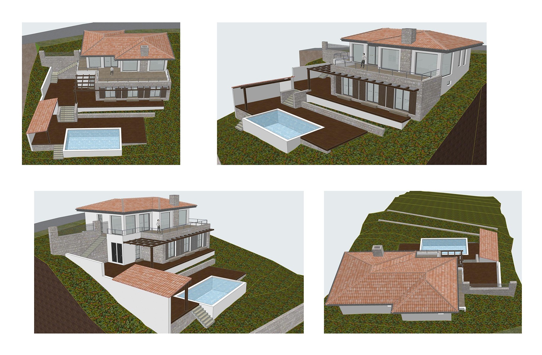 Terrain à bâtir de 3560 m2 viabilisé avec permis de construire pour une villa avec piscine. — photo 10