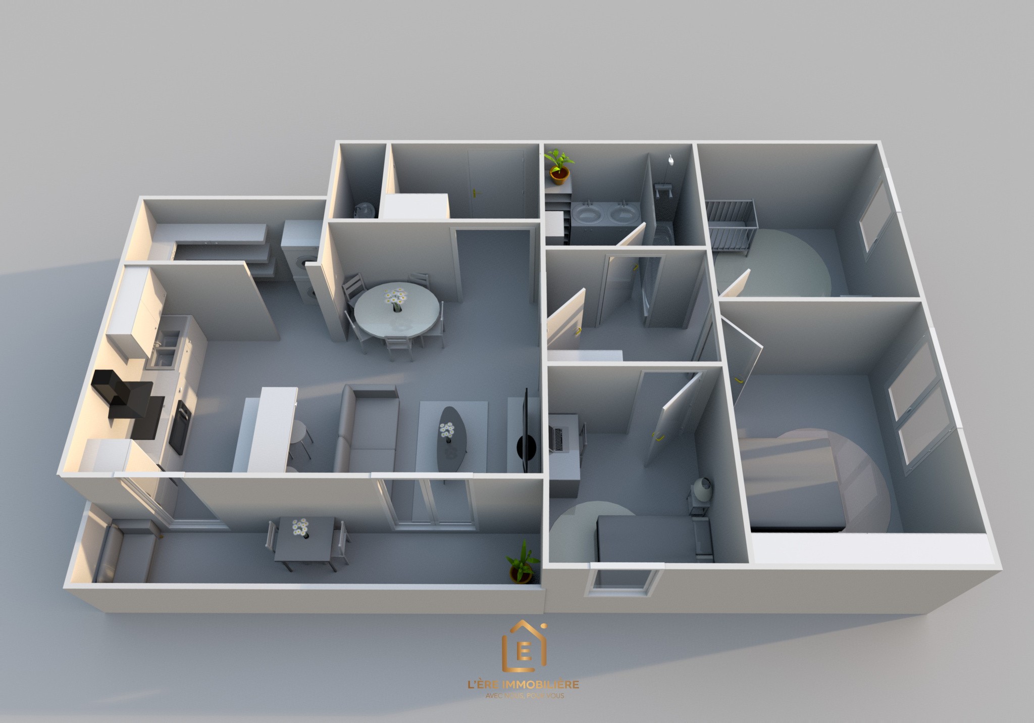 APPARTEMENT 4 PIECES 88M2 - BALCON - GARAGE — photo 14