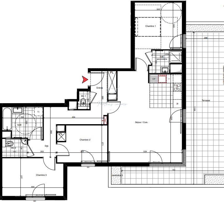 À Vendre   Appartement 4 Pièces  à Rueil Malmaison — photo 2
