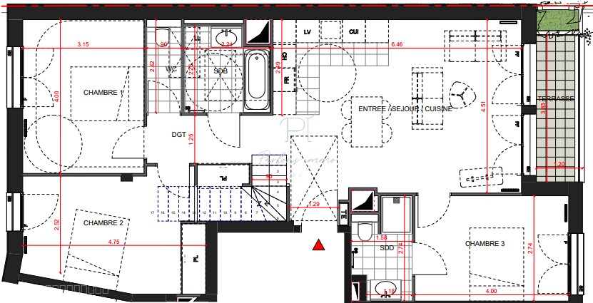 À Vendre   Appartement 4 Pièces  à Sceaux — photo 2