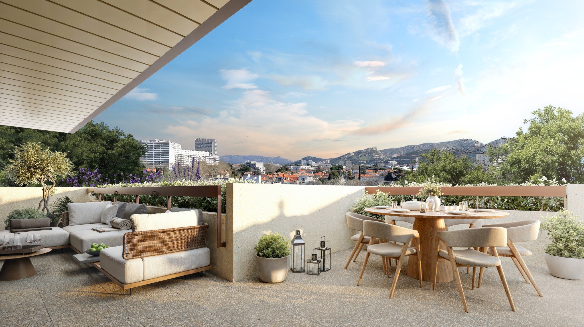 Appartement T4 de 122 m2 avec un jardin de 120 m2 orientation ouest ( double box ) — photo 1