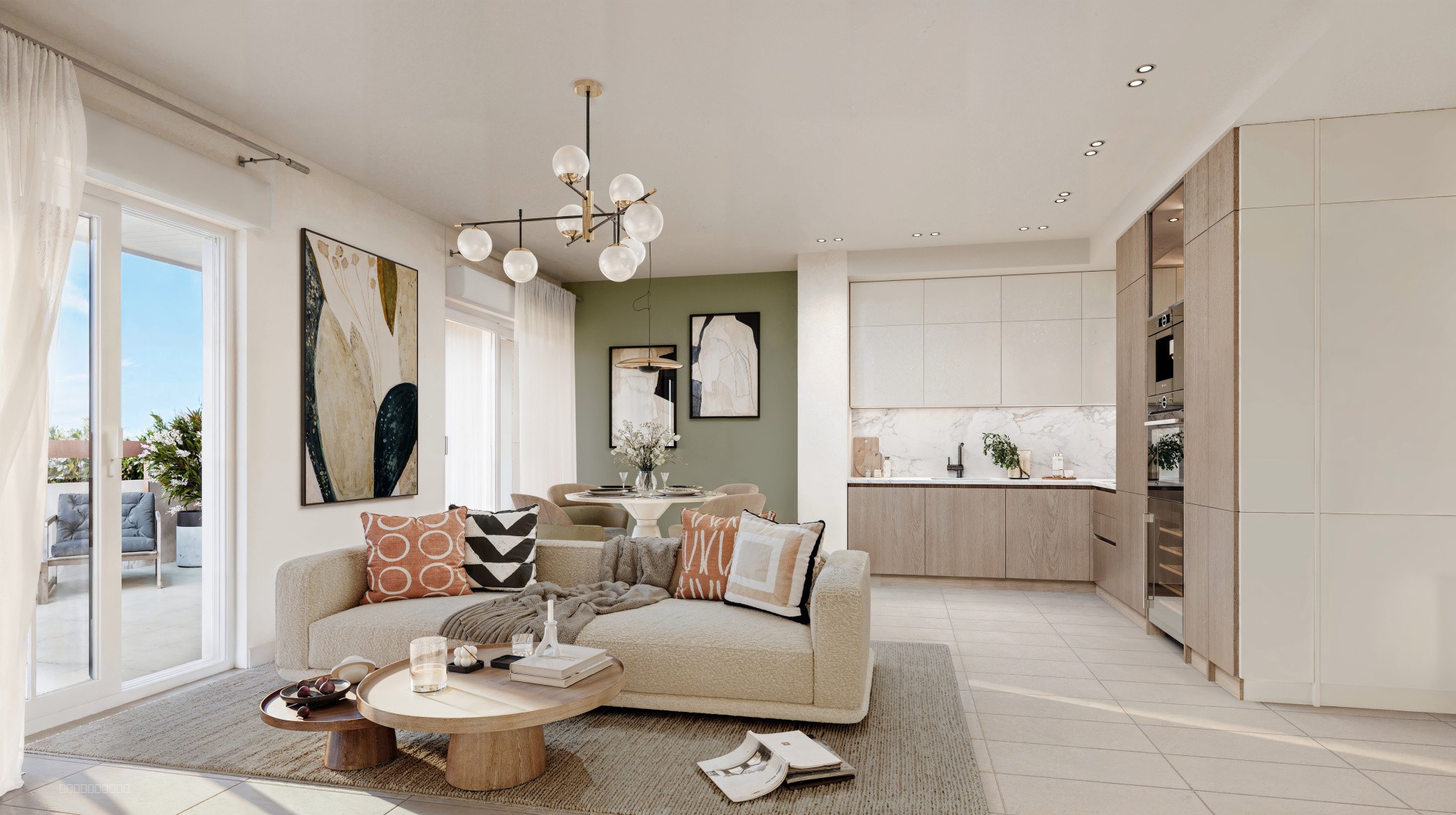 Appartement T4 de 122 m2 avec un jardin de 120 m2 orientation ouest ( double box ) — photo 2
