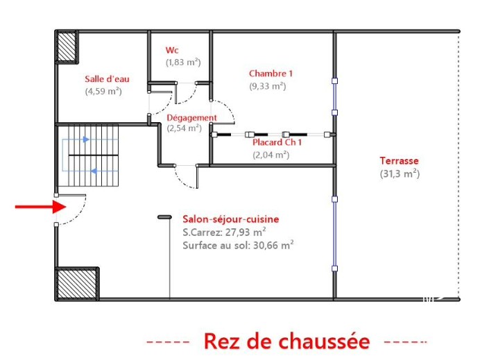 Superbe duplex en rez-de-jardin — photo 12