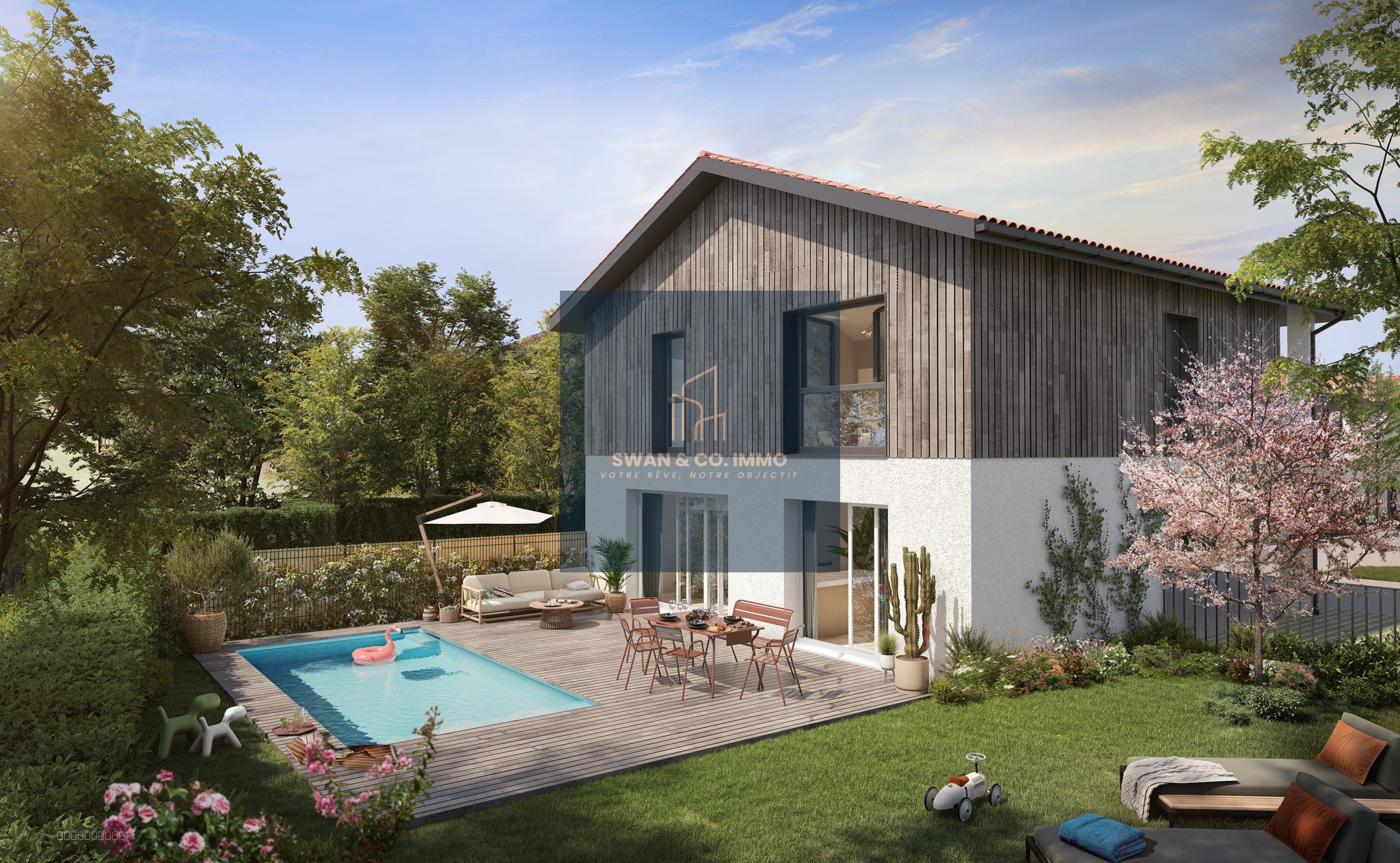 Élégance Contemporaine et Confort Familial — Duplex d'Exception de 116m2 avec Jardin de 186m2, Piscine et Terr — photo 2