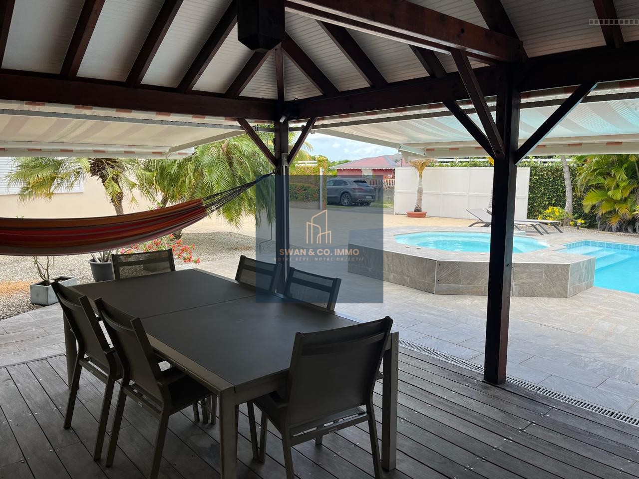 Villa avec piscine & spa   Carbet avec cuisine   Garage   Terrain de 1 218 m2   Quartier résidentiel calme — photo 5