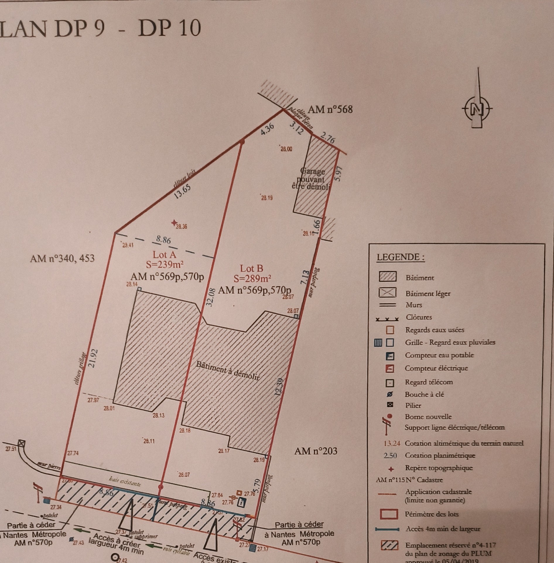 Vertou - Le Planty. Terrain constructible 239 m2. 101 000 € FAI — photo 2