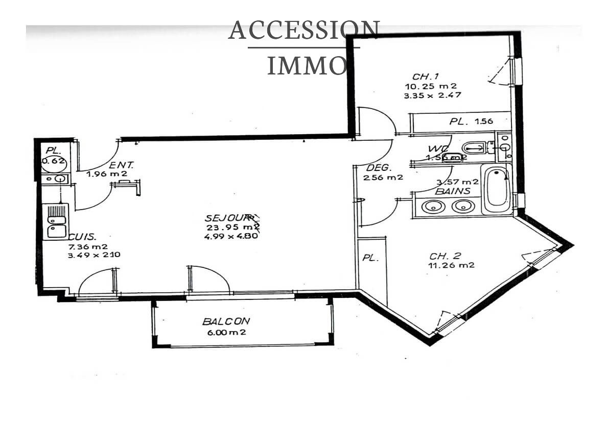 T3 Dijon TOISON D'OR dans résidence ravalée — photo 2
