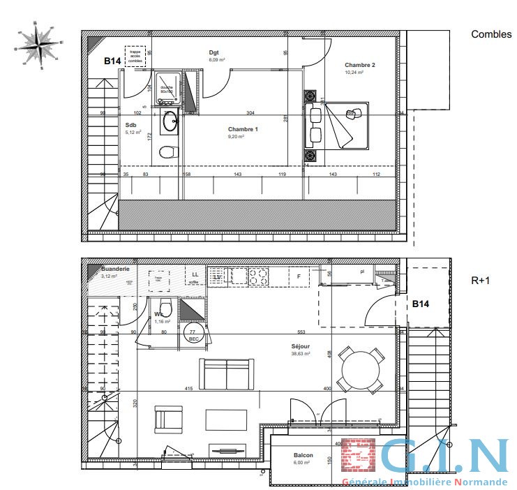 Bel appartement Neuf 79m2 - duplex — photo 8