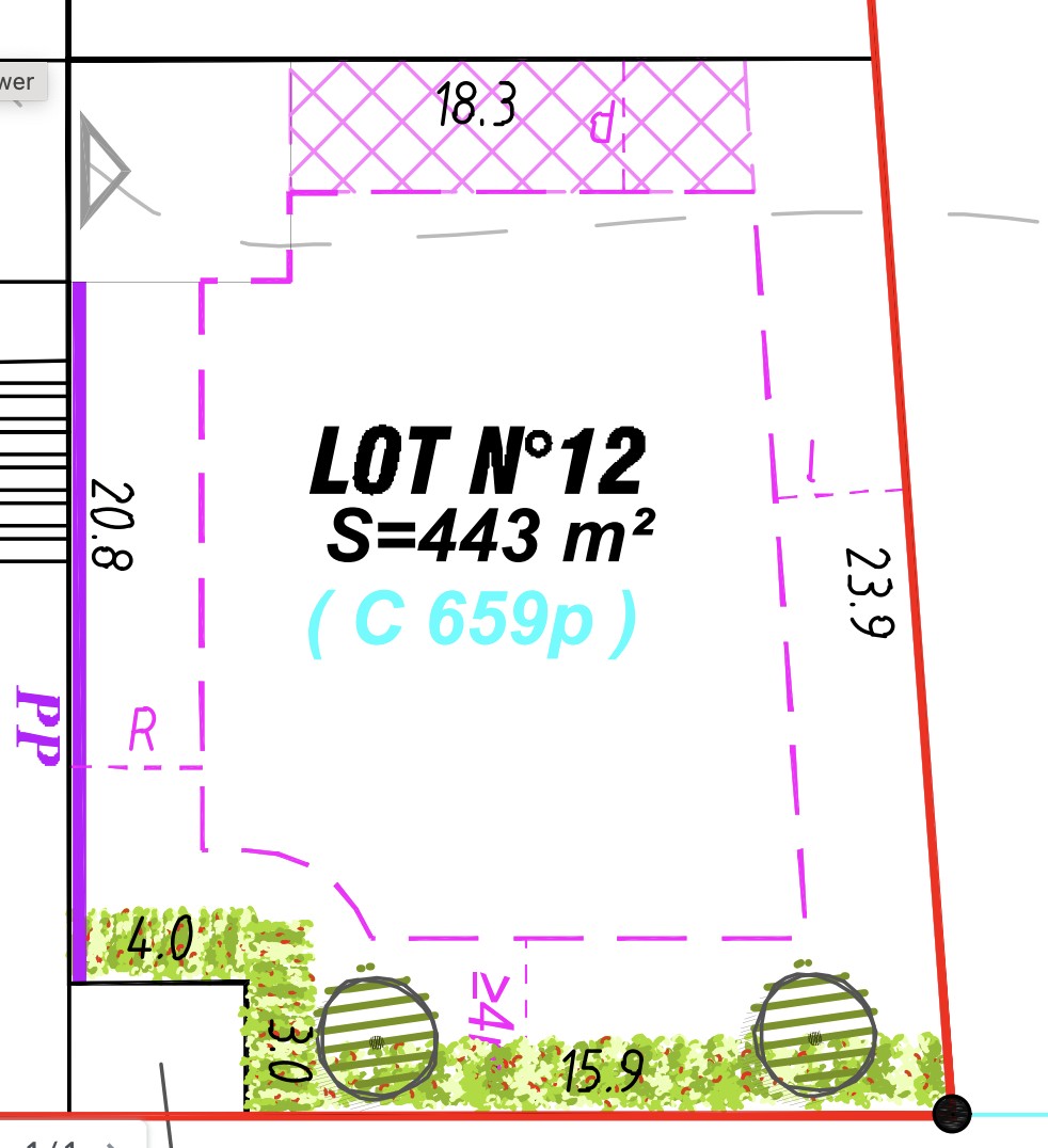À vendre   Terrain viabilisé de 443 m2   Lotissement — photo 3