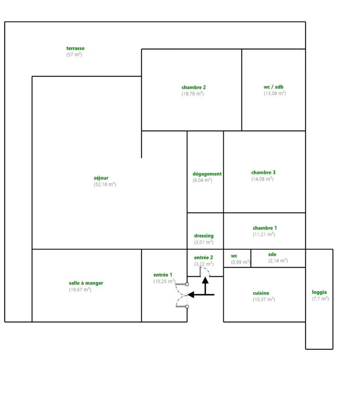 Bagatelle: RARE T5/6 de 176m2 avec TERRASSE de 57m2 + BOX et/ou PKG (prix en sus) — photo 13